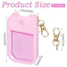 1 Pack Silicone Case Compatible With Touchland Hand Sanitizer Spray, Protective Case With Keychain For Power Mist And Glow Mist 1 Fl Oz, Hand Sanitizer Spray Accessory - Multicolor - View 3