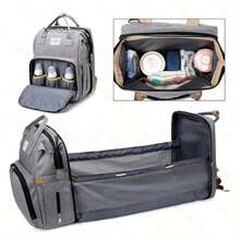 Boy Diaper Bag Backpack: Baby Toddler Bags With Changing Station For Women Men Girls Mom Dad Large Travel Backpack - 橘色 - 查看 2