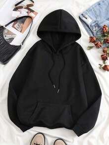 Winter Clothes For WomenINAWLY Women's Slogan Print Hooded Drop Shoulder Sweatshirt Dear Person Behind Me, The World Is A Better Place With You In It Remember That! The Person In Front Of You Graduation,Back To School Fits,Graduation,Teacher Fits For Women,Back To School Pullover Fall FitLoose And Comfortablehoodie Christmas Sweatshirt - Đen 2 - Xem 2