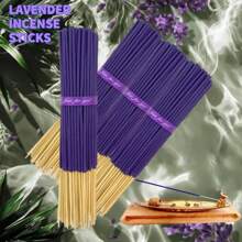 25/55/125 支白鼠尾草熏香棒，8.66 英寸，清新空气，适合瑜伽和冥想，净化心灵，消除负能量 - 薰衣草 - 查看 3