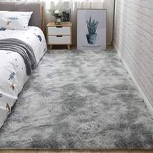 1pc Soft Plush Carpet, Non-Slip Soft Carpet Mat, Very Suitable For Bedroom, Living Room, Bed Decoration