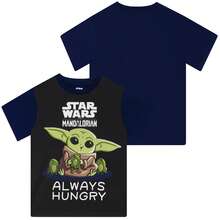 Star Wars Pyjamas, Grogu Boys Pyjamas, Mandalorian Short Pjs For Boys - Blue - View 6