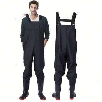 Pantalon de pêche imperméable unisexe - Bottes-pantalons légères et durables avec bottes intégrées, convient pour la pêche à la mouche, le kayak