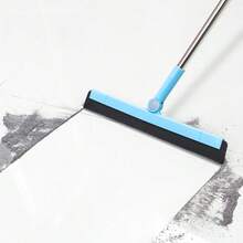 2pcs 35.43*14.96in Creative Removable And Rotatable Long Handle Floor Wet And Dry Magic Mop, Bathroom Glass Squeegee For Home Floor, Bathroom, Kitchen, Glass, Ceiling Mop, Holiday Gift, Birthday Gift - 藍色 - 查看 1