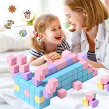 Magnetic Blocks For Boys Girls, Big Size Magnetic Cube Sensory Gift, Preschool Educational Building Blocks Set, Christmas, Random Color