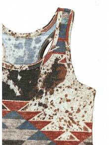 Graphic Tees For Women Summer Tank Tops Vacation Outfits For Women Country Concert Tops Summer Racer Back Tank Tops - Hoàng hôn/Xám đậm - Xem 6