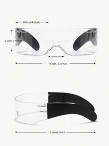 1pc  Led Light Up Glasses With Adjustable Color For Music Festival, Edm, Party Decoration