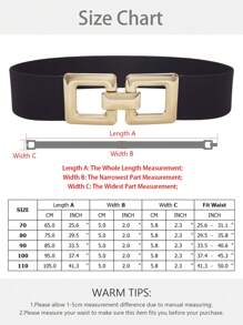 1 女士腰带休闲时尚女士弹力腰带 2 英寸宽大码女士腰带黑咖喱棕卡其色宽松腰带波西米亚风格可爱性感休闲装饰腰带休闲腰带派对情人节居家户外旅行约会瘦身腰带夏季、学校秋季、秋季、万圣节 - 多色 - 查看 5