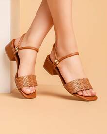 Rhinestone Buckle Sporty - Bím tóc caramel - Xem 2