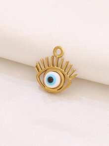 2 件不锈钢邪眼吊坠配件，配珍珠天然石 18K 镀金眼饰，适用于 DIY 珠宝制作用品配件 - 吊墜 - 查看 10