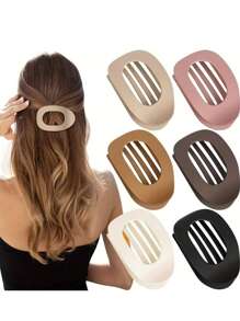4pcs/1pc Women 12cm/4.72in Large Bright Jelly Color Black Brown Amber Lightweight Plastic Hair Clips, Fashionable Versatile High-End Elegant Simple Minimalist Solid Color Hair Accessories Suitable For Daily Outing, Leisure, Party, Commute, Hair Bun, Hair Washing, Makeup, Outfit Matching Claw Clips Hair Claws Hair Barrettes, School Stuff, College