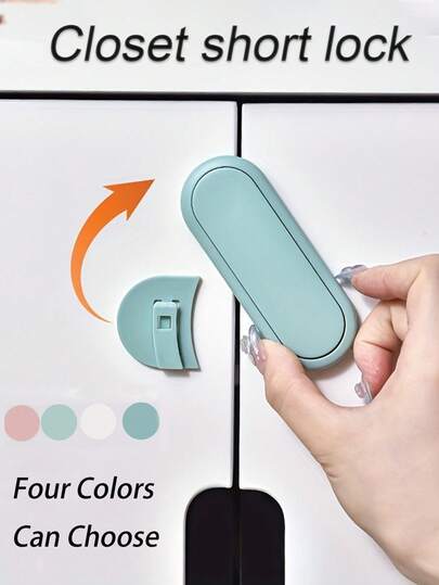 Drawer Lock, Cabinet Lock Buckle Set, Storage Cabinet Locks, Home Protective ProductsSuitable For Kitchen, Living Room, Bedroom, Prevent Cabinets And Drawers From Being Easily Opened