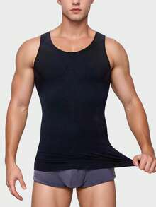 Men's Compression Shirt Slimming Body Shaper Vest Gym Workout Tank Top Sleeveless Abdomen Shapewear Gynecomastia Compression Shirts, Tummy Control Undershirts - Change In Seconds