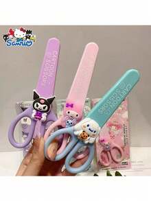 1 把 Sanrio Kuromi 剪刀，适用于学生手工剪纸，可爱时尚，便携式 DIY 剪纸工具，带保护套，学生文具 - 均碼 - 查看 5