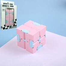 1pc Infinity Cube Fidget Toy, Creative Reversible Stress Relief Puzzle Toy For Kids, Portable Pocket Cube, Birthday/Easter/Christmas Gift, Holiday Toy