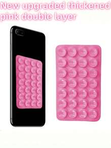 1pc Double Sided Suction Cup Phone Holder, Silicone Suction Cup Phone Case Adhesive Phone Grip Hands Free Phone Grip Silicone Phone Holder For Phone Accessories, Phone Cases, Octobuddy, Holiday Essentials, Sticky Phone Grip, I Phone Case, Phone Stand, Phone Stand, Desk Accessories, Sticky Phone Grip, Phone Accessories, Phone Grip, Octo Buddy.