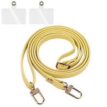 1pc Adjustable Length 70cm-140cm Halter Lanyard For Smartphone, Compatible With Smartphone, Shoulder Bag, Wallet, Clutch, Crossbody Bag, Leather Phone Lanyard To Prevent Phone From Dropping, Couple Phone Strap - Multicolor - View 16
