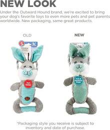 Outward Hound Ranch Roperz Cow Plush Squeaky Dog Toy - Scrunch Bunch Bunny - Xem 9