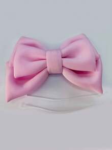 1 miếng vải trang trí 3D hình nơ hồng lớn, thích hợp cho xe máy, xe gắn máy, ắc quy ô tô, xe điện, mũ bảo hiểm thời trang cao cấp - Hồng - Xem 7