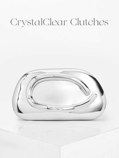 Vintage Metal Box-Shaped Evening Clutch Bag, Formal Party Handbag, Cocktail Purse, Prom Bag, Gold Wedding Bride Shoulder Crossbody Chain Bag, Bags For Ladies Fashionable