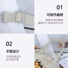 1 Stück neuer Pudel Design Nylon Lässig Umhängetasche, Grau, vielseitige kleine quadratische Umhängetasche für Frauen