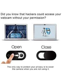 3 piezas de cubiertas de cámara autoadhesivas y deslizables para protección de la privacidad de las cámaras de productos electrónicos, decoración anti-espionaje para la escuela, sorpresa, dormitorio, decoración del hogar, decoración de la habitación, útiles escolares, decoración de pared, pegatinas de pared, pegatina