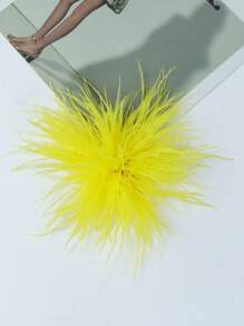 15cm High-Quality Retro Classic Faux Ostrich Feather Lapel Brooch Pin, Fashion Versatile Clothing Accessory Gift - Flower - View 36