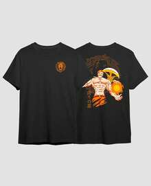 T-Shirt Escanor Nanatsu No Taizai Streetwear Anime Otaku Seven Deadly Sins - 黑色 - 查看 4