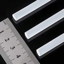 100 piezas Silicon en Barras Delgado para aplicar con pistola de silicón Mayoreo 7x245mm y 1*250mm Hot Melt Sticks - Blanco - Ver 3