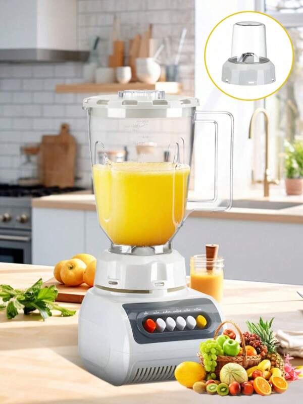1 pieza Exprimidor , rompe paredes, exprimidor de frutas, licuadora, picadora de carne, procesador de alimentos, dos tipos de tazas, cuchillas afiladas de acero inoxidable, fácil de operar, extracción rápida de jugo, fácil de limpiar, capacidad suficiente, resistente y duradero