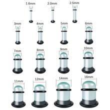 SWANJO 2 件玻璃耳塞拉伸套件短锥形扩张器 1.6-16 毫米拉伸耳道和耳塞身体穿孔饰品 - Glass - 查看 3