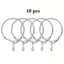 1/5/10/20/30/50 st. armband med ormbenskedja i guld/silver och hjärtformat karabinlås, lämpligt för gör-det-själv-armbandstillverkning, perfekt presentval - Armband - Visa 15