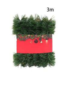 1 buc ghirlandă artificială de pin, decor, poate fi tăiată și făcută manual, plantă verde artificială pentru petrecere de Crăciun, brad de Crăciun, nuntă, petrecere de ziua de naștere, scări, șemineu, verandă, grădină, sufragerie, decorare interioară
