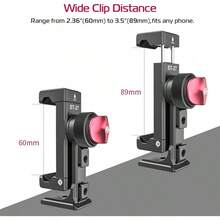 PICTRON Soporte de trípode de Metal para teléfono, 3 Zapatos fríos y Puerto Arca, Adaptador de trípode de 360 °   para,, Soporte para teléfono Celular, trípode de computadora - ST-27 - Ver 9