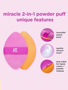 Real Techniques Precision Perfection Duo, Viral Kitten Paw Concealer Brush & Dual-Sided Powder Puff For Powder & Foundation, Travel Friendly Makeup Brush Set, Cruelty-Free, 2 Pieces Set,Brush Set,Makeup Brush Kit,Make Up Brush Set,Make Up Set Complete,Makeup Brush Set,Complete Makeup Kit,Brush Kit,Brushes Makeup Set,Makeup Gift Set,Set - Hot Pink - View 8