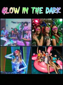 6/12pcs LED Light Up Glasses, Multi- Colors Shutter Shade Glow Glasses, Wireless Flashing Luminous Glasses, 3 Modes Flashing Light Party Glasses, Glow In The Dark Party Supplies, Party Gifts Birthday Party Gifts(Random Color)