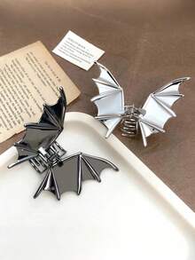 Zinc Alloy Bat Claw Hair Clip, Unique Halloween Party Accessory, Ponytail Clip. Fashionable Claw Hair Clip, Elegant Hair Clip For Women, Autumn Fashion Hair Accessory, Holiday Costume Summer Outfits Hair Clips - Multicolor - View 5