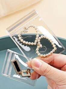 120 件/60 件珠宝收纳袋、珠宝袋、小珠宝透明袋、纪念品、小配饰、耳环、防锈优质珠宝收纳袋 - 小巧透明，适用于项链、手镯和戒指 - 便携式、节省空间的自封珠宝展示袋 - PVC 拉链袋，适用于戒指、耳环和小配饰，小巧便捷的珠宝收纳袋 - 彩色 - 查看 5