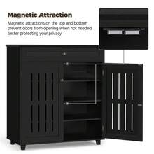 Shoe Rack Storage Organizer Cabinet Entryway Stand Table W/ Drawer And 4 Shelves - mặc định - Xem 9