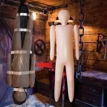 4.92 英尺全尺寸充气人体模型 DIY 万圣节装饰角色扮演道具充气假人完美装扮和服装、万圣节、感恩节礼物万圣节礼物秋季、万圣节装饰 - 彩色 - 查看 7