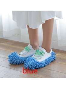 万圣节学校季节可重复使用的拖把拖鞋，用于地板清洁，超细纤维防尘拖把袜，适合女性、男性、家庭、办公室、浴室、厨房