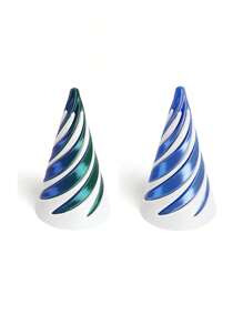 3Pcs Multi-Size Reversible Spiral Cone 3D Printed Anxiety Relief Fidget Toy,Decompression 3D Printed Double-Sided Spiral Cone - Colorful Gradient Structure, 1/2/5/10/20Pcs,Suitable As Halloween And Christmas Gifts, Metal Fiber Structure,Fidget Toys,Fidget,Sensory Toys