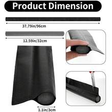 1PC Door Insulation Seal Strip Self Adhesive Soundproof Foam Rubber Weatherstrip Adjustable Under Door Sweep Gap Draft Stopper, Stickers, Wall Decal, Vinyl Decal For Home Decorations, Spring Decoration Items Refresh Your Home, Festival Decoration Stickers Gifts Birthday Graduation - Multicolor - View 9