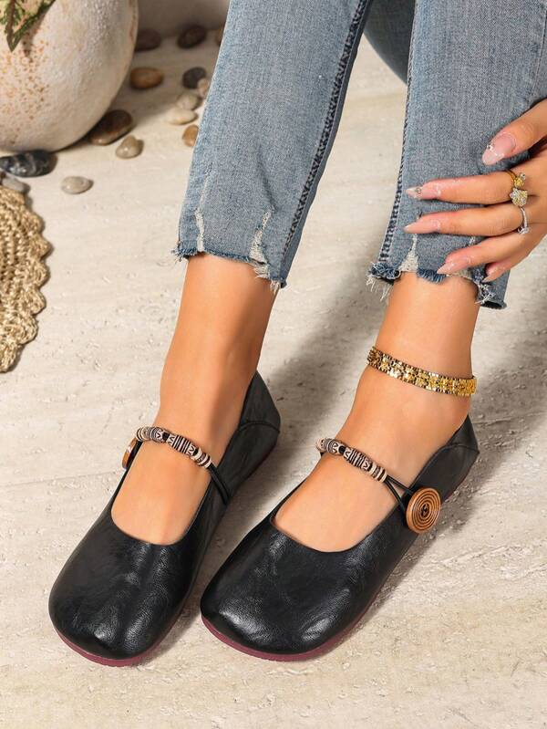 2025 Spring/Autumn New Casual Slip-On Flat Shoes, Versatile Retro Loafers For Women