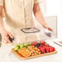 Travel Charcuterie Board With Lid,Cutting Boards For Kitchen, Black Handles, Perfect For Charcuterie & Snacks - màu nâu - Xem 8
