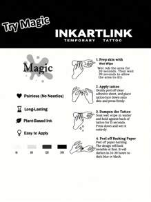 INKARTLINK Tatouage semi-permanent avec la technologie révolutionnaire INKARTLINK, style K-pop coréen, toile d'araignée, tatouage temporaire de croix, tatouage botanique à la main, tatouage petit et faux étanche pour un look réaliste