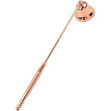 Edelstahl Kerzenlöscher Glocke Kerzenlöscher mit langem Griff, Edelstahl Löscher für Teelichter mit 360-Grad drehbarem Kopf, Kerzenlösch-Werkzeug