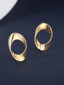 1pair Asymmetrical Geometric Earrings With European And American Style - Irregular Earrings - View 16