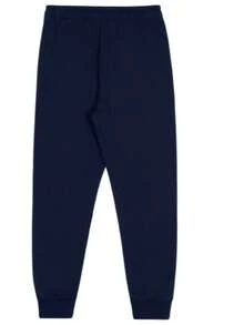 SET OF 3 CHILDREN'S PLUSH SWEATPANTS - Blue - View 2
