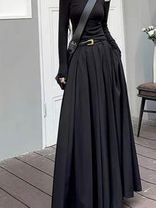 Women Skirts - màu đen - Xem 1